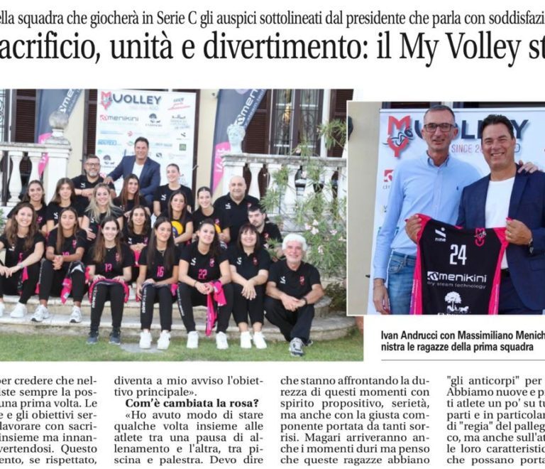 Sacrificio, unità e divertimento: il My Volley sta nascendo così