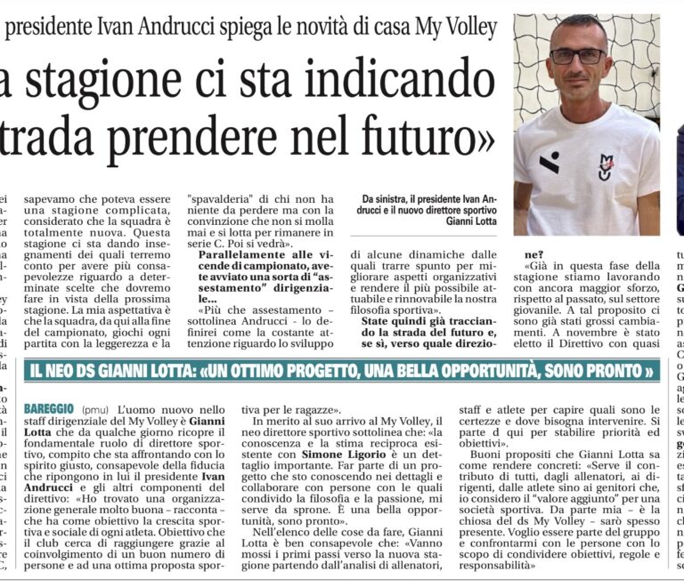 My Volley Bareggio: Tra sfide in Serie C e una nuova visione per il futuro